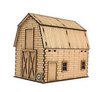 KiBcsLic 1/72 European Building Model Kits, Architecture Scene Model, Collection Ornaments, DIY Unassembly Granary Model for Sand Table, barn A