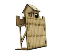 KiBcsLic 1/72 Fortress Model Building Kits, Fortress Architecture Scene, DIY 3D Puzzles, Architecture Scene Model for Accessory, Scene, Decoration, sentry watchtower