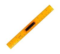 KiBcsLic 1-Pack Large Yellow Straight Ruler, PP Flexible Geometry Drawing Tool with Removable Handle, Math Geometry Straight Ruler Teaching Aids for Classroom Office Whiteboard Black Board Measurement