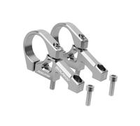 KiBcsLic 1 Pair Mountain Bike Stem Easy to Fit with 31.8mm Clamp for Outdoor Use, Silver