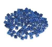 KiBcsLic 100PCS 6-sided Dice Dice 14mm for Board Games, Party Games Dice, Blue, One Size
