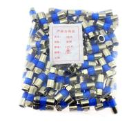 KiBcsLic 100Pcs Extruded F Head British TV Cable Connector Component Replacement 24 Shielded Lightweight F Type Series Adapters Parts
