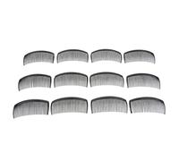 KiBcsLic 12 Pieces Women Practical Plastic Combs Hair Clips Clamps, Black, 29 Teeth
