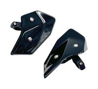 KiBcsLic 2-piece Side Wind Deflectors, Wind Deflectors, Pair of Motorcycle Fairing Windscreen Spoilers Made of PP And Metal for V85TT Models to Reduce Wind Noi, Black