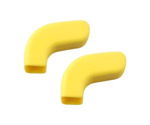 KiBcsLic 2 Pieces Front Tow Hook Cover Sleeve Simple Installation Practical PPE Material Suitable for Home Use Accessories Car, Yellow