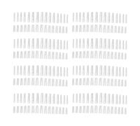 KiBcsLic 240x Fake Press on Nail Tips Clear Acrylic Nail Extension Tools for Salon DIY at Home Manicure, C