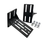 KiBcsLic 2Pcs Awning Bracket Black Replacement Heavy Duty Outdoor Side Tent Fixing Clip L Roof Rack Mounting Bracket Stainless Steel