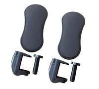 KiBcsLic 2x Arm Rest for Desk Elbow Support Sturdy Gifts Versatile Comfortable Clamp on Computer Arm Rest Desk Extenders for Keyboard, Black