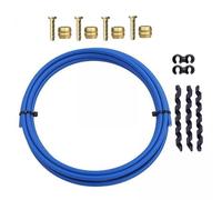 KiBcsLic 2xBike Hydraulic Disc Brake, Hose Kit, Tube Pipe Housing Set, Compression Bushing, Olive Insert, Brake Hose, And Brass, Connection Insert Kit