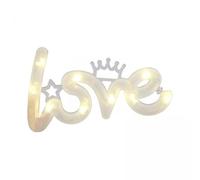 KiBcsLic 2xLove Word Lights, Love Sign LED Lights, Valentine's Day Love Lights, with 3 Lighting Modes, Valentines Day Decoration, 4 Pcs