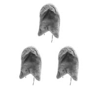 KiBcsLic 3-Piece Parrot Blanket Bird Bed Blanket Nest Pad for Parrots, Lovebirds, Canaries for Pet Care, Resting Place, Home Decoration, Grey