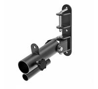 KiBcsLic 360 Degree Barbell Holder Space Saving Wall-Attached Barbell Swivel Sturdy Steel Single Head Anchor Base for Weightlifters