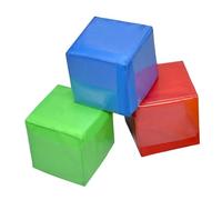 KiBcsLic 3X Sponge Cubes with Pockets, Learning Cubes, DIY Picture Building Blocks for Ages 2-6
