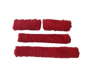 KiBcsLic 4-Piece Halter Protector Tubes, Replacement Halter Padding, Comfort Sleeves, Riding Accessories, Protecting The Horse's Face, Red