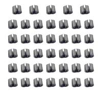 KiBcsLic 40 Pieces Pet Cages Buckle Door Latch Clamp Wire Cage Crate Lock Buckle Detachable PP Connector Clip Suitable for Pet Enclosures Closet Organization, black