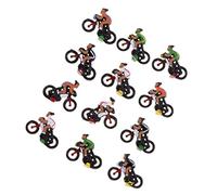 KiBcsLic 50 Pieces Miniature Model People Figures HO Scale Model Railway Figures Painted Tiny People Model Suitable for Home Decoration Sand Table, 10x