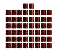 KiBcsLic 50 Pieces of Pigeon Rings, Aluminum Pigeon Leg Rings, Identification Bands, Bird Management Rings for Bird Training, Poultry Breeding, Farm, brown