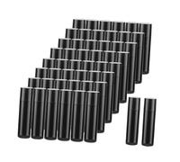 KiBcsLic 50x Lip Balm Tubes Cosmetic Sample Empty Mini 5.5G Lip Gloss Balm Containers Bottles for Lipsticks Homemade DIY, black