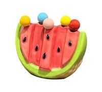 KiBcsLic 5Pcs Fruit Forks Set with Ceramic Jar Small Forks for Appetizer Kitchen Home