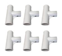 KiBcsLic 6-piece T-piece Replacement Set for Pool, Connectors for Improved Stability, Leg and Beam Connection for 28273 4.5 X 2.2 M, White