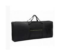 KiBcsLic 61 Keys Keyboard Holder with Pockets for Music Equipment and Travel, with Yellow Strip