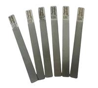 KiBcsLic 6x Guitar Nut files Gauged Nut Slotting File Set Fret Crowning Stainless Steel Luthier Tools for Repairing Care Supplies