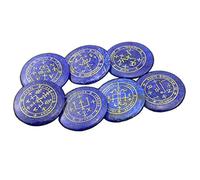 KiBcsLic 7pcs Blue Lapis Lazuli Crystal The Seven Archangels