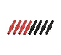 KiBcsLic 8 Pieces 4mm Banana Plug Coupler Banana Socket Jack Connector for Multimeter