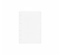 KiBcsLic 80 Sheets Loose Leaf Refill Paper Multiple Designs Medium-Sized Refill Writing Experience Medium-Sized Journal Inserts for Artists, White, A5 Dotted