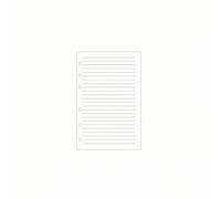 KiBcsLic 80 Sheets Loose Leaf Refill Paper Multiple Designs Medium-Sized Refill Writing Experience Medium-Sized Journal Inserts for Artists, White, A5 Lined