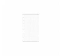 KiBcsLic 80 Sheets Loose Leaf Refill Paper Multiple Designs Medium-Sized Refill Writing Experience Medium-Sized Journal Inserts for Artists, White, A6 Dotted