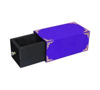 KiBcsLic A Wooden Trick Box That Looks Like A Professional - A Practical Storage Container That Serves As A Gift Idea And Prop, Blue 28x15x12.5cm
