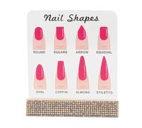 KiBcsLic Acrylic Nail Art Display Stand DIY Manicure Tool for Desk