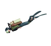 KiBcsLic Action Figure Miniature Diver Educational Figurines Pavilion Decoration Material Suitable for Teachers Children Collectors Desktop Displ, style 1