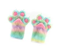 KiBcsLic Animal Paws Gloves Colorful Animal Claws Gloves for Fancy Dress Celebrations, Multicolor D