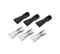 KiBcsLic Aquarium Pump Accessory, Duckbill Nozzle for Water Outlet Pipe in Fish Tank, Clear Black 6pcs