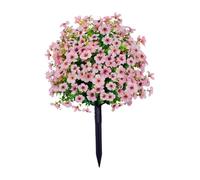KiBcsLic Artificial Flower Stake for The Garden, Artificial Greenery, Shrubs, 60 Cm, Artificial Plant for Country Style, Garden Decoration, pink