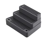 KiBcsLic Automatic Cat Litter Tray Ramp, Washable, Waterproof, Easy to Clean, with 3 Steps for Senior House Cats, Dark Gray