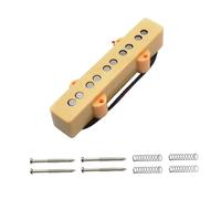 KiBcsLic Bass Pickup, Pickup Tuner, Easy Installation, Professional, Replacement Part, Lightweight, Portable, 5-string Single Coil Preamp, yellow, Bridge