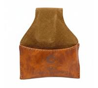 KiBcsLic Billiard Equipment Pouch Cue Chalk Holder Bag Crafted from PU Leather with Soft Liner to Reduce Mess Built in Hook for Belt Or Case Suitable for Pool, Brown, Brown