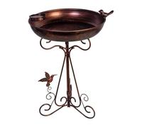 KiBcsLic Bird Bath with Base, Versatile Bird Feeder with Stand for The
