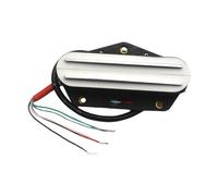 KiBcsLic Bridge Pickup for Electric Guitar with Double Rail Design, White 9K