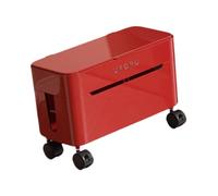 KiBcsLic Cable Management Box, Cable Storage Box, Router Cover, Desk Cable Organizer, Cable Hideaway for School, Home, Desktop, Red