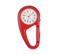 KiBcsLic Carabiner Watch Clip, Premium Watch, Versatile, Glows in The Dark, Backpack Belt, Ideal for Golf, Outdoor Activities, Gifts for, Red