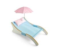 KiBcsLic Cat Bed with Canopy Curved Cat Bed with Cushion Cozy Furniture for Cats, Small Pets, Pet Beach Bed Basic