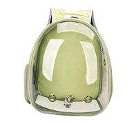 KiBcsLic Cat Carrier Backpack, Pet Travel Bag Cage Portable Ventilation, Small Dog Hiking Backpack, Small Dogs Cats Travel Carrier for Traveling Outdoor, Green, 33cmx28cmx42cm