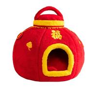 KiBcsLic Cat Cave Bed, Pet Accessories, Comfortable New Year's Decoration, Cat Sleeping Place, Portable Cat House, Puppy Kennel, M