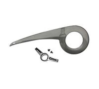 KiBcsLic Chain Guard with Chain Guard And This Cover As A Chainring Guard Protects Trouser Legs for Commuters And Leisure, Argent