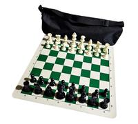 KiBcsLic Chess Board Game Set, Educational Toy, Lightweight Portable Travel Chess Set