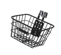 KiBcsLic Children's Basket, Front Wheel Basket for Children's, Accessory, Waterproof, Metal, Heavy-duty Repair Part, Easy to Install, L Hook Mount